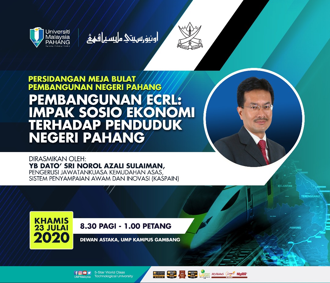 " Pembangunan ECRL : Impak Sosio Ekonomi Terhadap Penduduk Negeri Pahang "