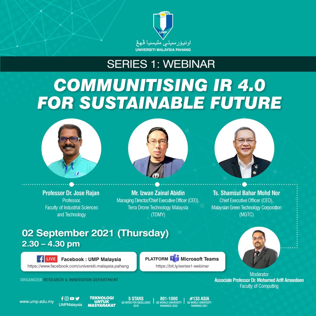 Communitising IR 4.0 For Sustainable Future 