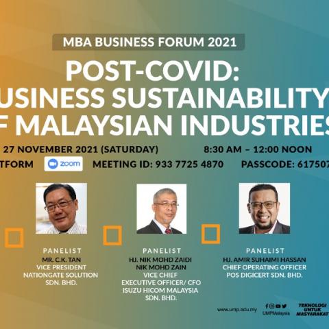 Post - Covid : Business Sustainability of Malaysian Industries