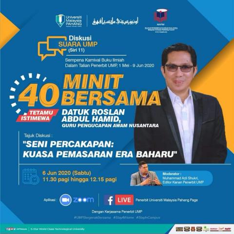 40 Minit Bersama Datuk Roslan Abdul Hamid, Guru Pengucapan Awam Nusantara